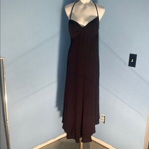 Free People Black Halter Maxi Dress